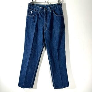 Vintage 1970s Kenny Rogers western jeans floral embroidered
